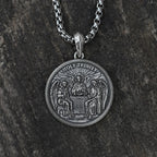 Holy Trinity S925k Silver Round Necklace