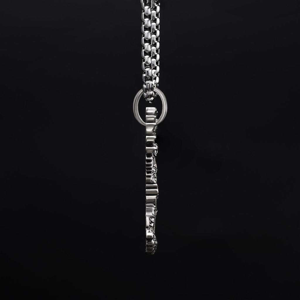 S925K Silver Saint Michael Pendant: Courage in the Heart