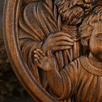 Holy Family Wooden Plaque: A Christian Symbol of Love, Faith, & Family