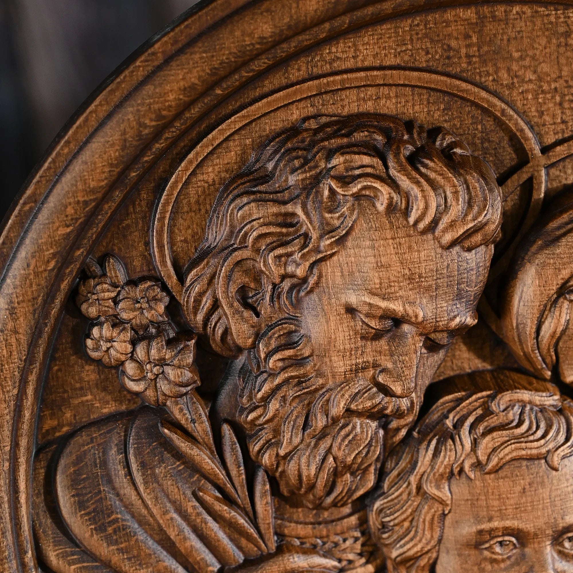 Holy Family Wooden Plaque: A Christian Symbol of Love, Faith, & Family
