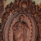St. Jude Wooden Religious Icon Wall Artwork - Patron Saint of Despair in Troubled Times