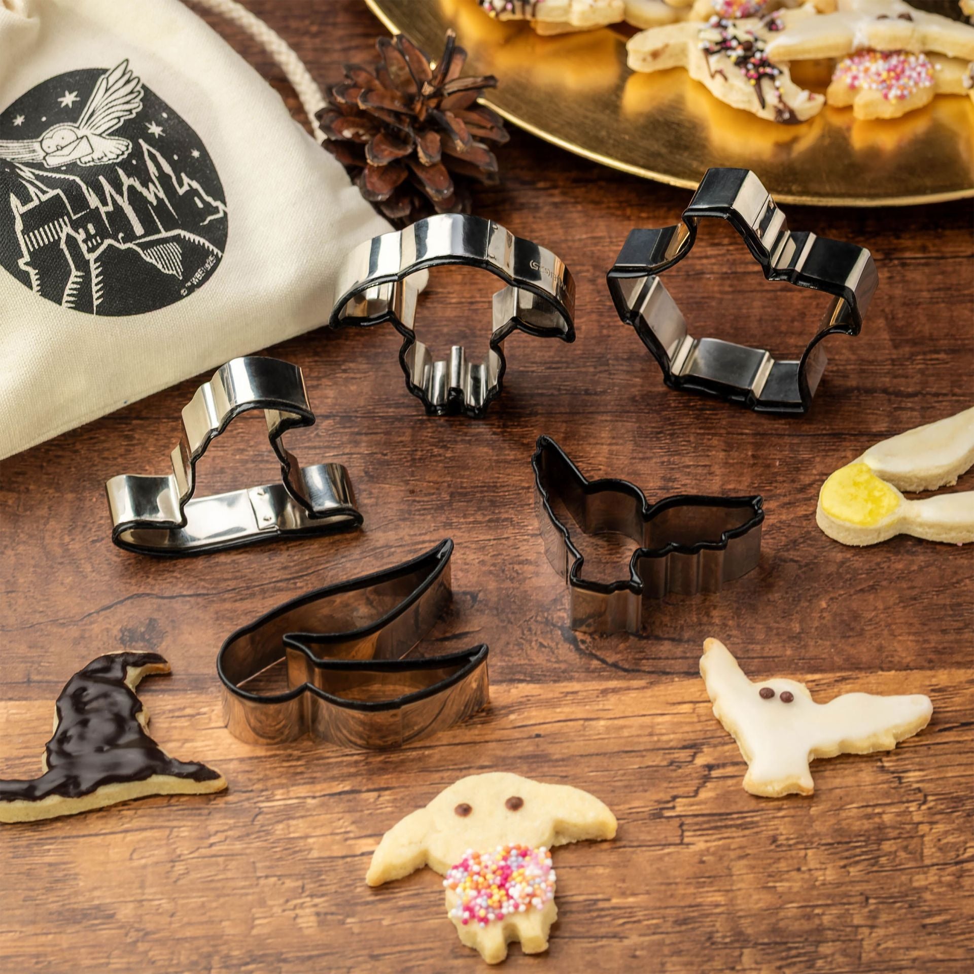 Harry Potter – Cookie Cutter 5-Piece Set in Fabric Pouch🔮🏆