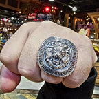 Men's Lion Stamp Ring