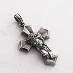 Crucifixion Prayer Necklace Madonna Prayer S925K Silver Necklace