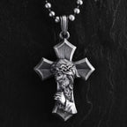 Crucifixion Prayer Necklace Madonna Prayer S925K Silver Necklace
