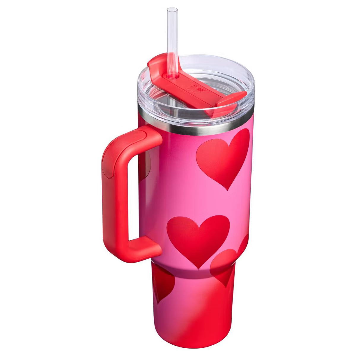 Stanley Cup Valentine's Day 40 oz Stainless Steel H2.0 Flowstate Quencher Tumbler💋