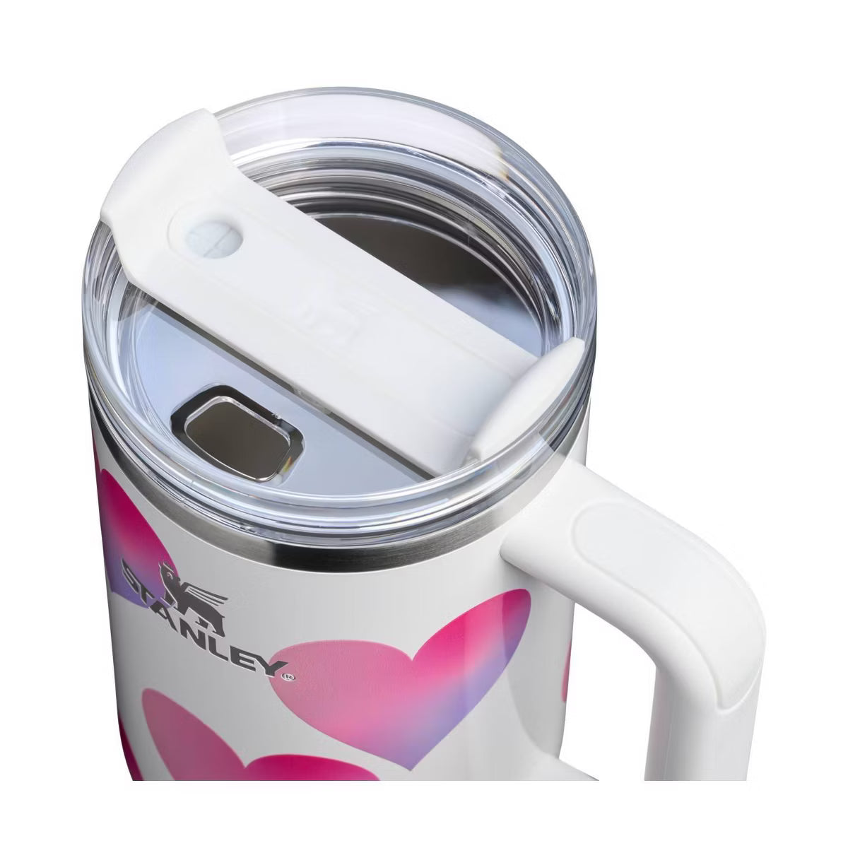 Stanley Cup Valentine's Day 40 oz Stainless Steel H2.0 Flowstate Quencher Tumbler💋