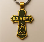 USMC 250th Anniversary Cross Pendant Necklace🏆