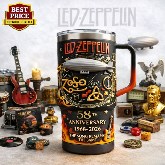 Led Zeppelin 58th Anniversary Commemorative Tumbler🥃🏆