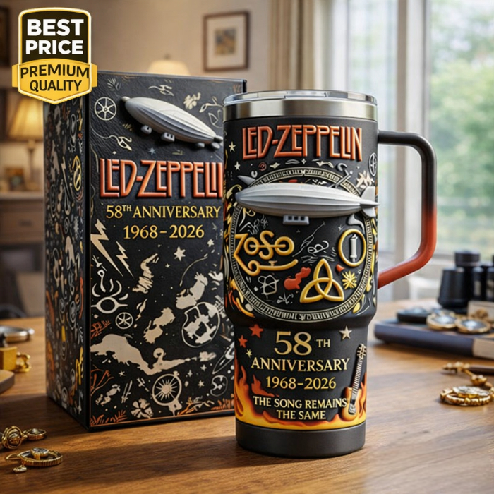 Led Zeppelin 58th Anniversary Commemorative Tumbler🥃🏆