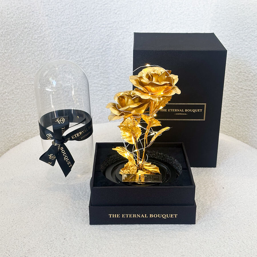 The Enchanted Galaxy Rose - Double Gold