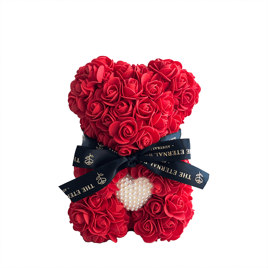 Mini Red Eternal Rose Bear [FREE GIFT BOX]