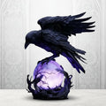 Mysterious Raven Moonlight Gothic LED Lamp🌙💜