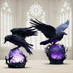Mysterious Raven Moonlight Gothic LED Lamp🌙💜