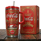 Cola 140TH Anniversary Insulated Tumbler 30oz , Cola Tumbler 40oz🔥