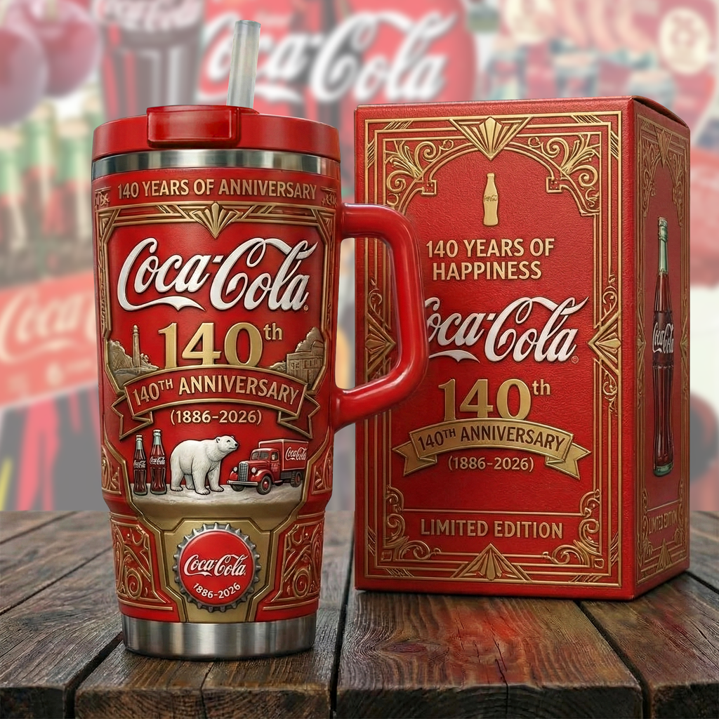 Cola 140TH Anniversary Insulated Tumbler 30oz , Cola Tumbler 40oz🔥