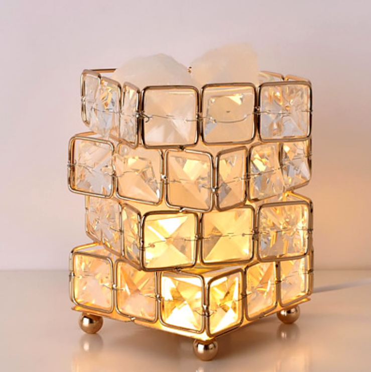 📚Diamond Crystal Geometric Cube LED Table Lamp Decorative Night Light Mood Lighting🏆
