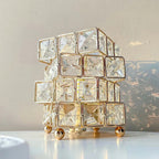 📚Diamond Crystal Geometric Cube LED Table Lamp Decorative Night Light Mood Lighting🏆