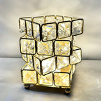 📚Diamond Crystal Geometric Cube LED Table Lamp Decorative Night Light Mood Lighting🏆