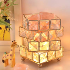 📚Diamond Crystal Geometric Cube LED Table Lamp Decorative Night Light Mood Lighting🏆