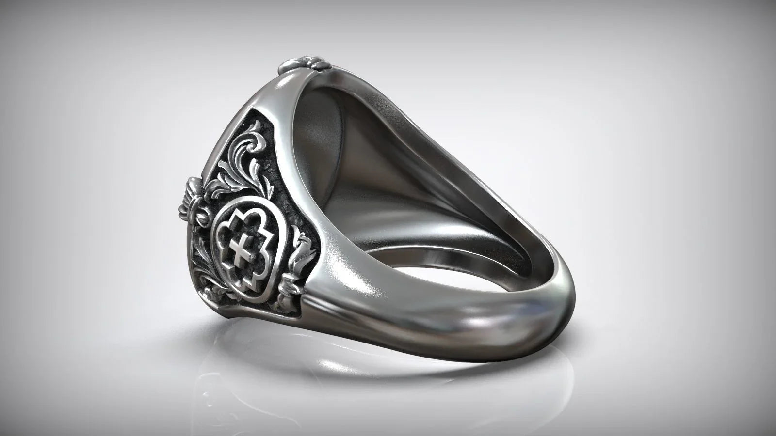 S925K Silver St. Peter's Key to Heaven Ring