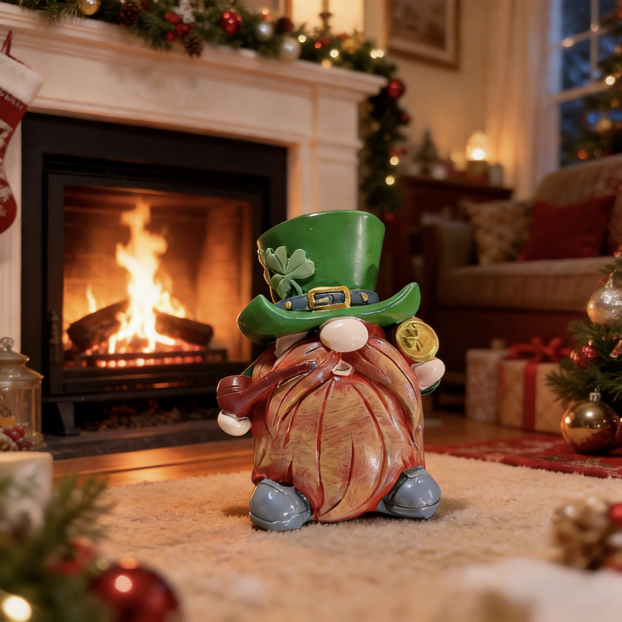 🔥Hot Sale 60% OFF 🍀4 pack St. Patrick's Day Resin Gnome Figurines💋
