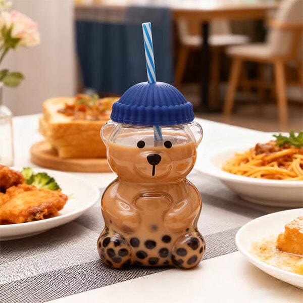 Teddy Bear Shaped 20oz Glass Tumbler 🏆
