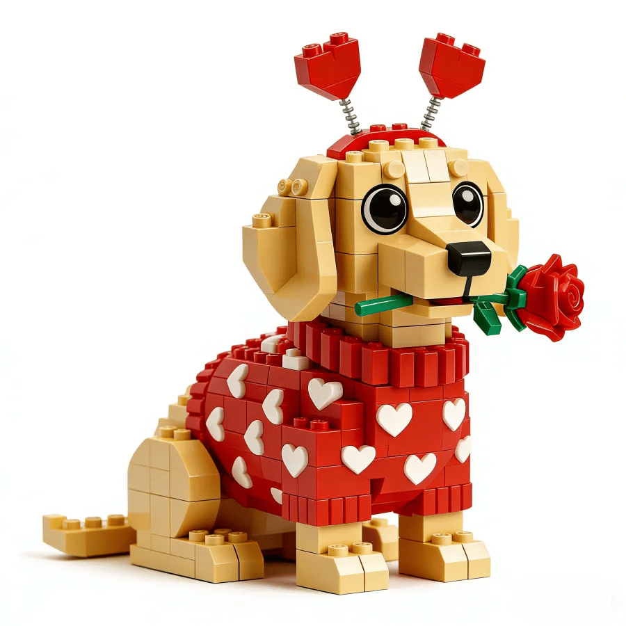💖 2026 Valentine’s Day dog Brick Set 🐕🔥