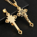 Golden St. Benedict Exorcism Cross - Blessings to you and your family
