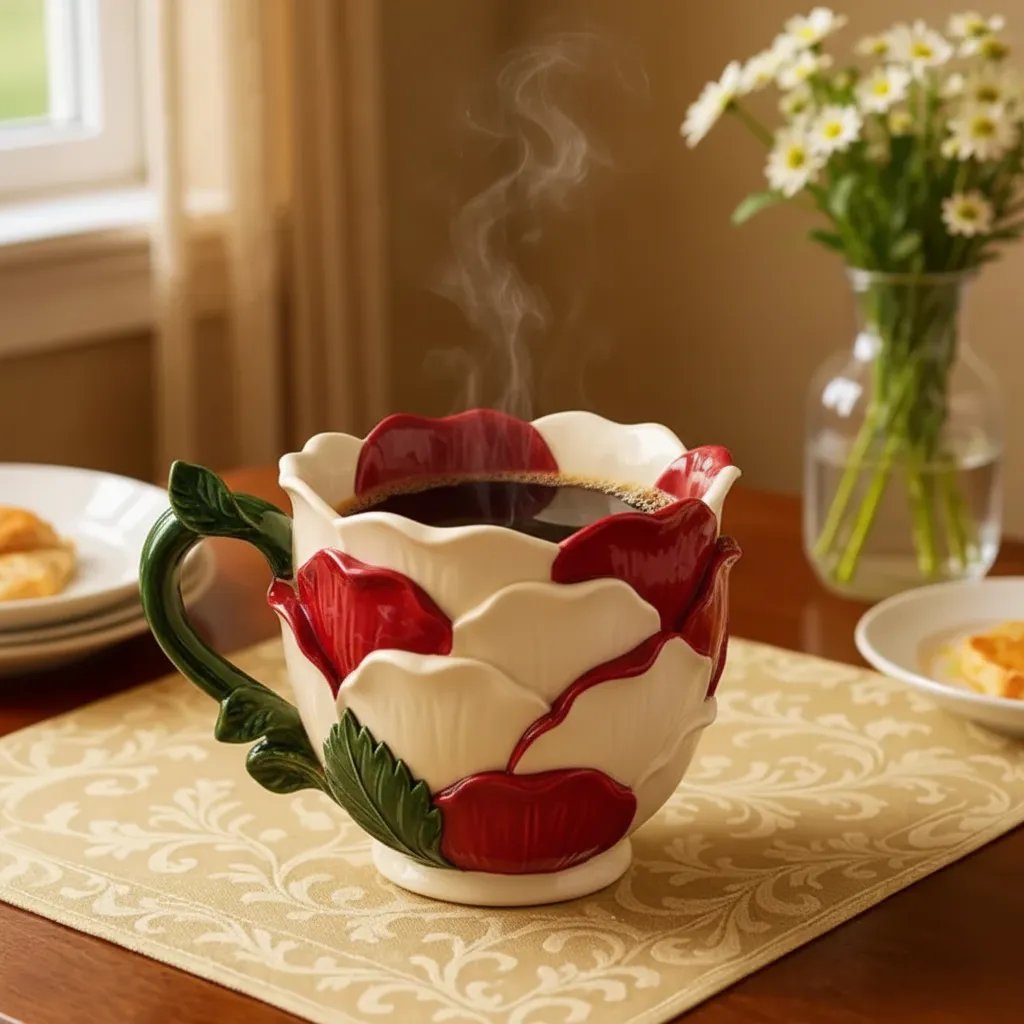 🌻Elegant Flower Mug☕🏆