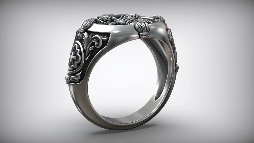 S925K Silver St. Peter's Key to Heaven Ring