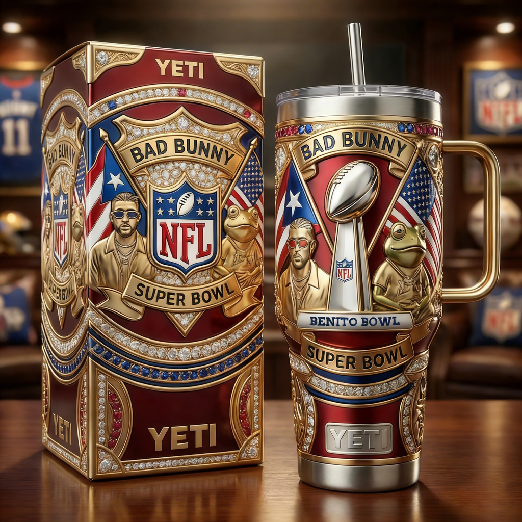 Bad Bunny "Benito Bowl" Limited-Edition YETI Tumbler🔥