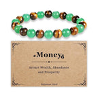 ✨Wealth Guardian Crystal Bracelet – Aventurine & Tiger-Eye💋