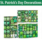 🍀St. Patrick's Day Decorations - Shamrock Hat Green Hanging Ornaments, Irish Festival Atmosphere Decor, Small Balls🔥