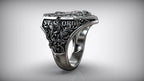 S925K Silver St. George Defeat the Dragon Ring