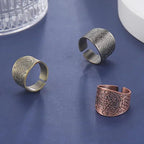 Amaxer Metatron’s Cube Ring for Men Stainless Steel Vintage Sacred Geometry Spiritual Protection Amulet Ring Statement Band for Men Women
