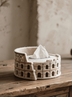🏛️Colosseum-Inspired Felt Tissue Box – Modern Minimalist Design🔥