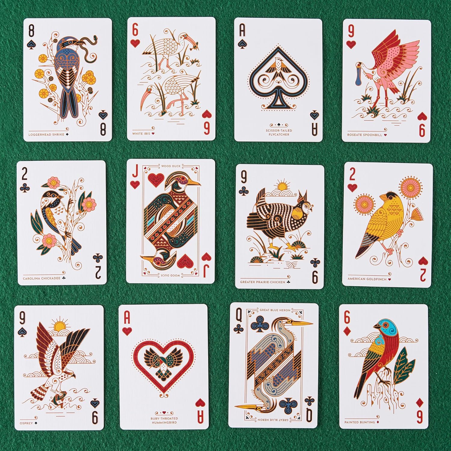 🔥🔥 North American Birds Playing Cards🏆