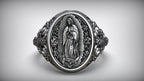 S925K Silver Our Lady of Guadalupe Ring