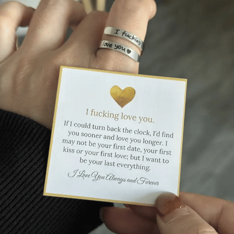 🔥Last Day 49% OFF -🌟❤️ I Fvcking Love You Ring – a daily reminder gift for your beloved💍🔥