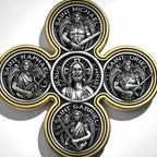 Baroque Style Crucifix Pendant with Jesus and the Four Archangels – A Symbol of Faith and Divine Protection