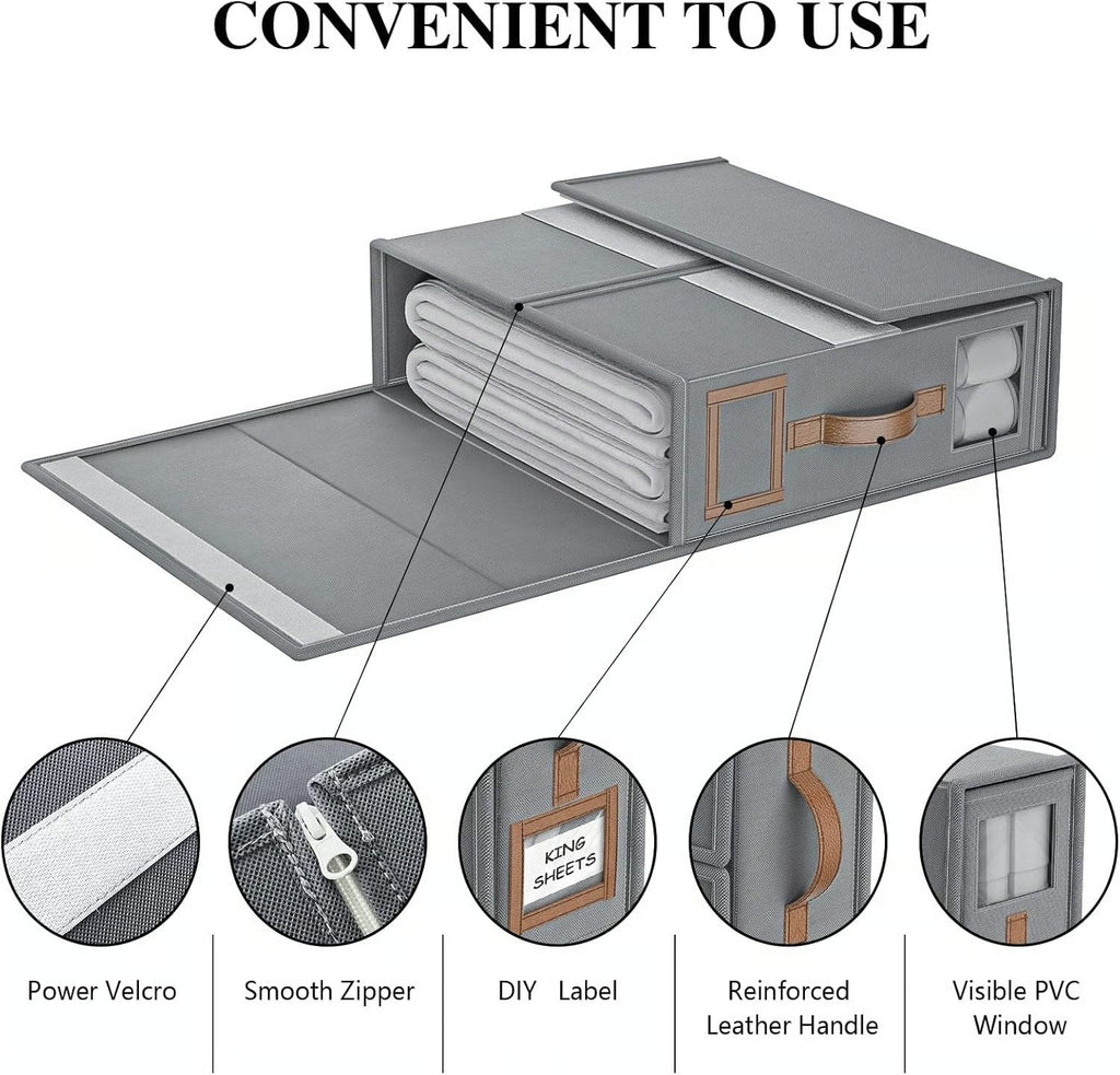 Foldable Sheet Storage Set – Keep Your Bedding Organized and Neat 🛏️✨
