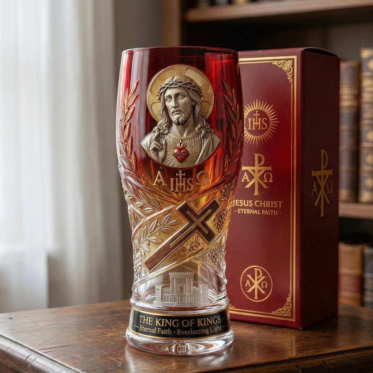 Jesus Christ Blessing Glass🔥