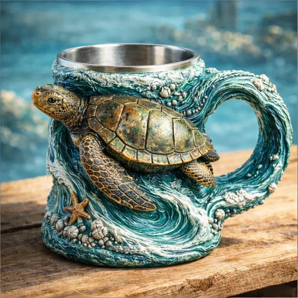 🐂🍃 3D Animal Sculpted Resin Mug💋