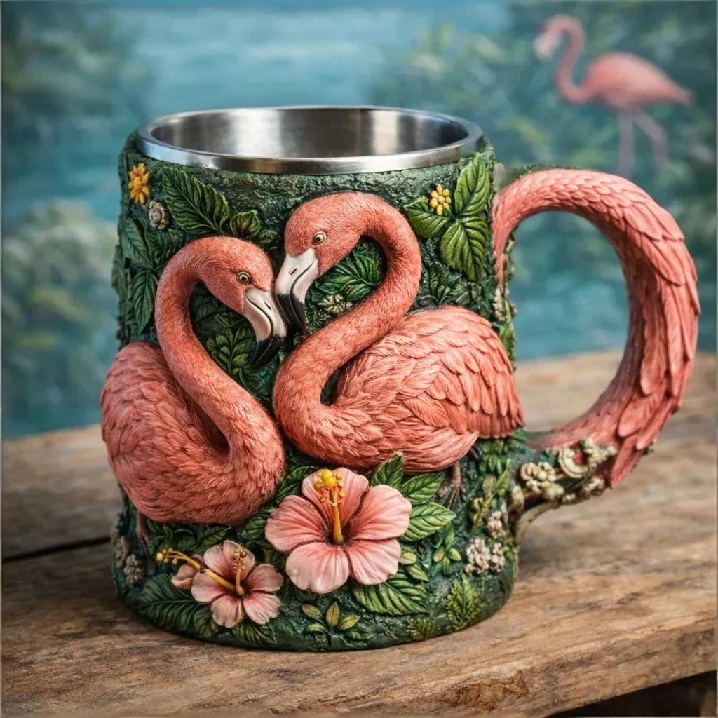 🐂🍃 3D Animal Sculpted Resin Mug💋