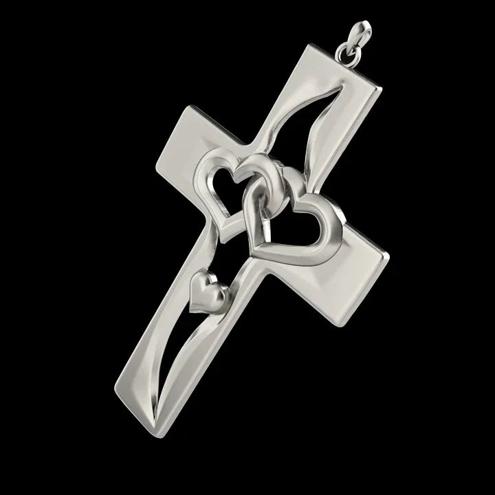 Valentine's Day Exclusive S925K Silver Cross Pendant: A Radiant Token of Love and Faith