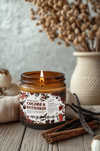 Funny Valentine’s Day Candle – Cocaine and Buttholes – Luxury Coconut & Apricot Wax, Scented or Unscented Gift for Her or Him