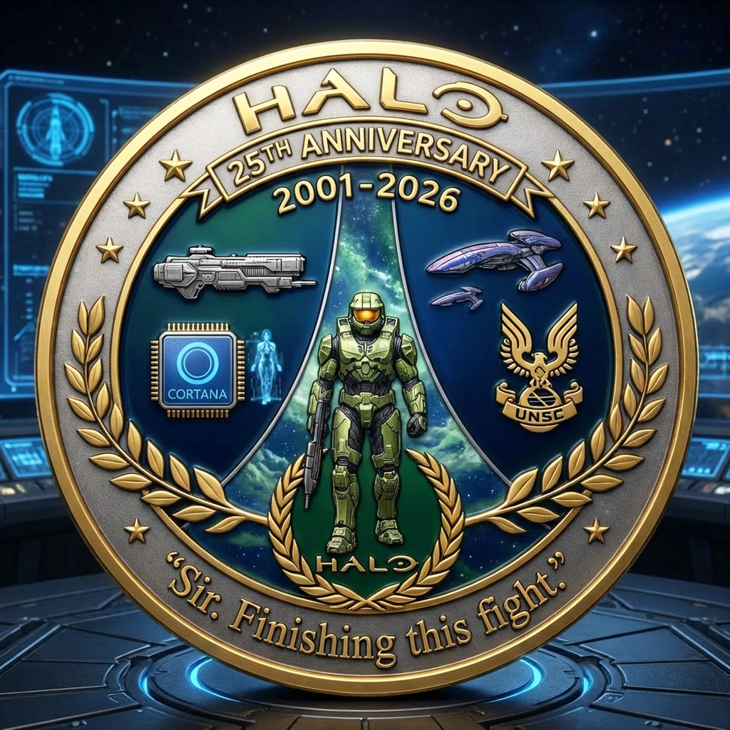 HALO 2001-2026 25th Anniversary Commemorative Coin💋