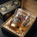 Iron Maiden 50TH Anniversary Whiskey Glass🏆