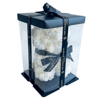 Mini White Eternal Rose Bear (25cm) [FREE GIFT BOX]